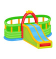 inflatable slides icon kid activity for jumping vector image vector image
