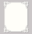 square frame in calligraphic retro style vector image