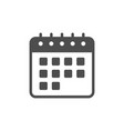 calendar glyph icon or schedule concept vector image vector image