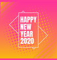 happy new year 2020 lettering composition vector image vector image