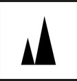 tree icon abstract landscape elements isolated vector image