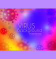 virus epidemic molecule background vector image