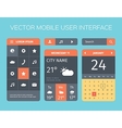 set of mobile interface vector image vector image