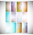 abstract colored backgrounds set modern vertical vector image