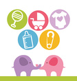 baby shower design vector image