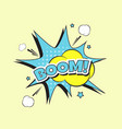 lettering boom bomb vector image