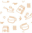 coffee seamless pattern background logo icon vector image vector image