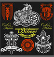 motorcycle label t-shirt design vector image