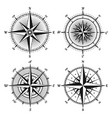 vintage marine wind rose nautical chart vector image