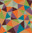 colorful vintage triangle vector image
