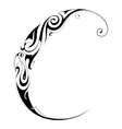 decorative letter shape vector image