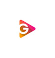 video letter g logo icon design vector image vector image