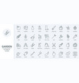 garden tools and cultivation of agriculture vector image