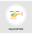 helicopter flat icon vector image