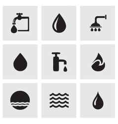 Water icons Royalty Free Vector Image - VectorStock