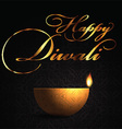 decorative lamp background for diwali 2109 vector image vector image
