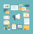 content marketing concept vector image vector image