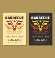 barbecue party flyer or poster design vector image