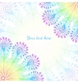 bright rainbow peacock feathers background vector image