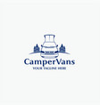 camper vans logo vector image