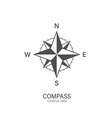 compass icon on a white background symbol vector image