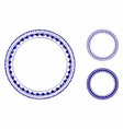 round rosette seal composition icon abrupt vector image