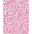 paisley seamless pattern with roses vector image