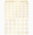 geometric line shapes vector image vector image
