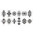 set of ethnic decorative elements isolated vector image