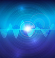 wave sound pulse abstract technology background vector image