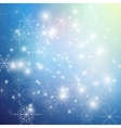 winter background with snowflakes abstract vector image