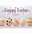 easter greeting card with abstract eggs vector image vector image
