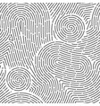seamless finger print black and white macro vector image vector image