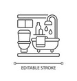 baths pixel perfect linear icon vector image