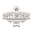 festive happy birthday vector image