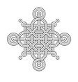 celtic knot - single chain rings vector image