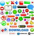 web elements vector image