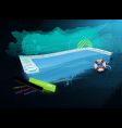grunge swimpool design vector image vector image