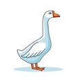 Hand drawn goose animal cartoon Royalty Free Vector Image