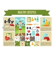 healthy lifestyle wellness concept vector image