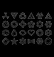 set impossible shapes vector image