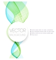 smooth wave stream line abstract header layout vector image