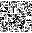 geometric seamless hand draw folk patter weave vector image