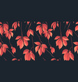 seamless pattern red japanese maple acer palmatum vector image