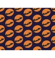 bat on background of full moon vector image vector image