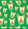 happy dog bull terrier black and white vector image vector image