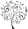 tree notes vector image vector image
