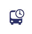 bus schedule icon on white vector image