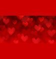 background with hearts on valentines day vector image