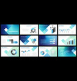 business presentation templates vector image vector image